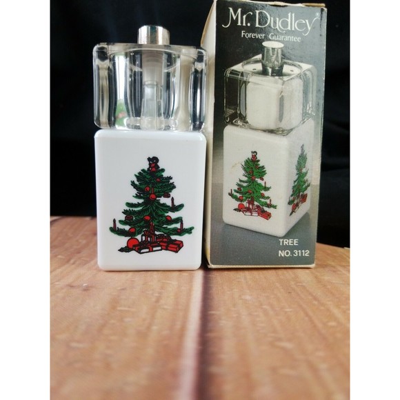 Vintage Mr Dudley Salt Shaker & Pepper Mill 2 / All in one Christmas Tree Design - Picture 13 of 16